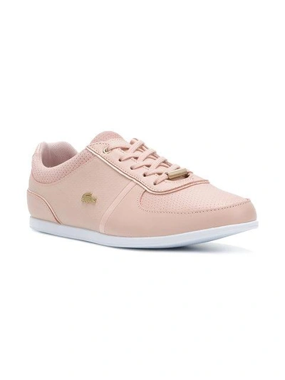 Shop Lacoste Low Top Sneakers In Pink