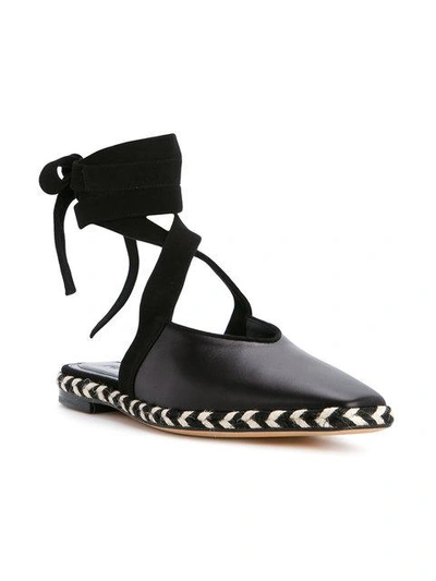 Shop Jw Anderson Wrap Around Mules In Black