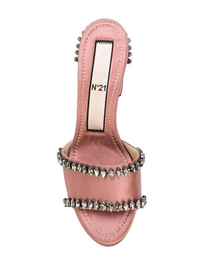 Shop N°21 Crystal Embellished Mid In Pink