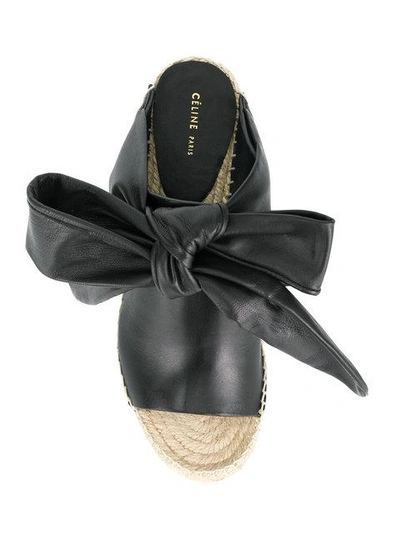 Shop Mumofsix Knotted Wedge Mules In Black