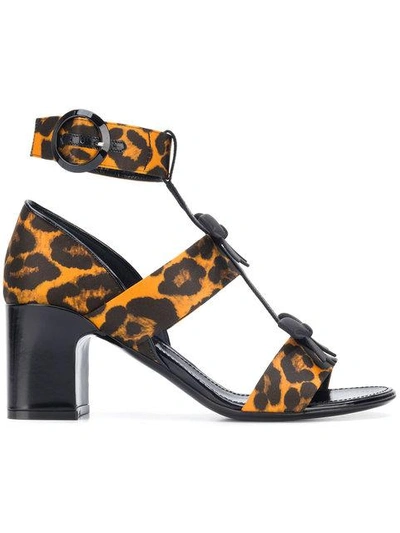 Shop Fabrizio Viti Leopard Print Sandals