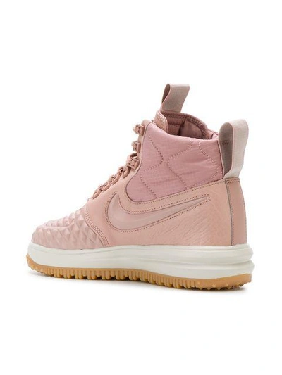 Shop Nike Lunar Force 1 Duckboot Sneakers - Pink & Purple
