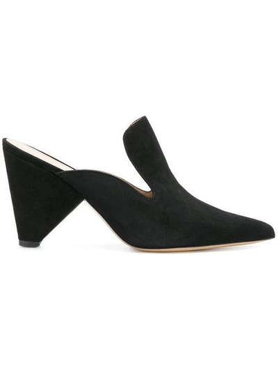 Shop Aldo Castagna Graphic Heel Mules - Black