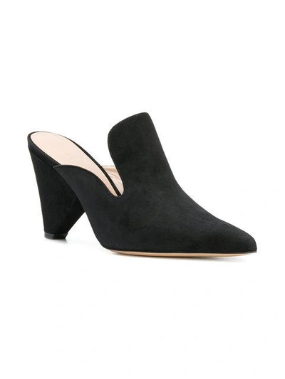 Shop Aldo Castagna Graphic Heel Mules - Black