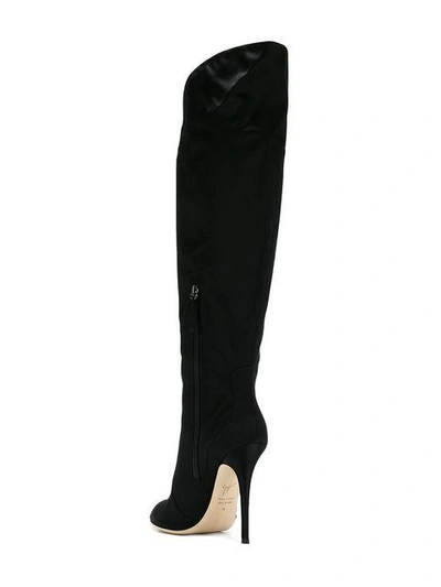 Shop Giuseppe Zanotti Minerva Knee Length Boots In Black