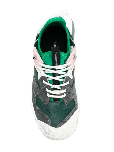 Shop Calvin Klein 205w39nyc Futuristic Ridget Sneakers - Multicolour
