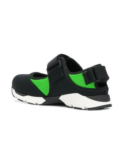 Shop Marni Techno Fabric Sneaker - Green