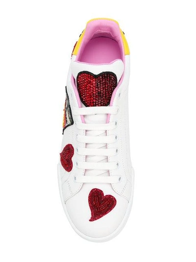Shop Dolce & Gabbana Amore Can-printed Sneakers