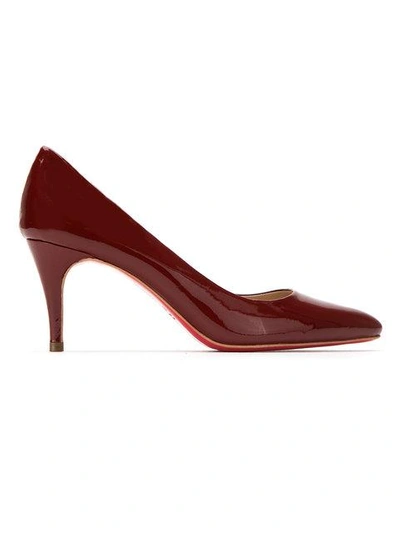 Shop Zeferino Patent Leather Pumps In Red