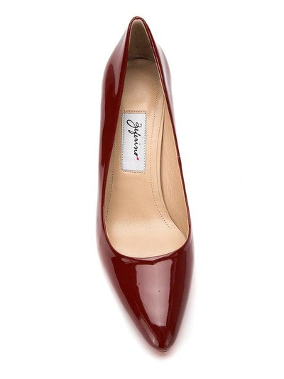 Shop Zeferino Patent Leather Pumps In Red