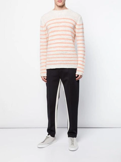 Shop The Elder Statesman Cashmere Picasso Jumper - White