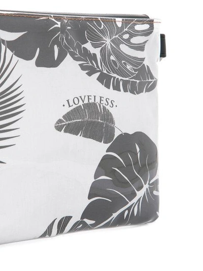 Shop Loveless Printed Clutch Bag - White