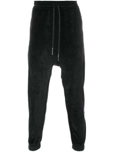 Shop 11 By Boris Bidjan Saberi Drop-crotch Track Pants - Black