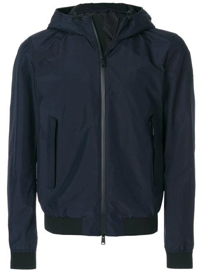 Shop Emporio Armani Lightweight Hooded Jacket In 0937 Blu