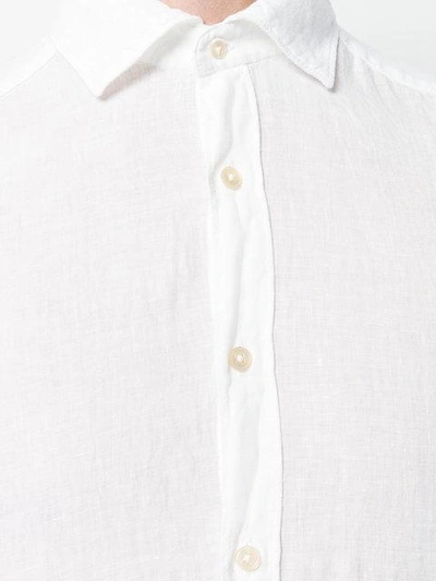 Shop Al Duca D'aosta Fitted Button Shirt In White