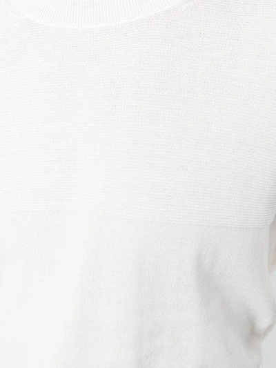 Paolo Pecora Crew Neck Sweatshirt - White In White