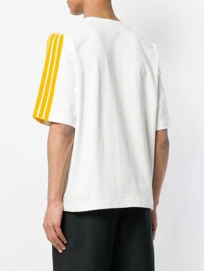 stripe sleeve T-shirt