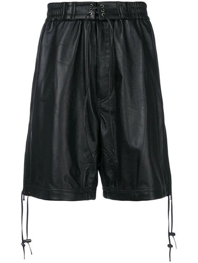Shop Diesel Black Gold Lace Up Loxer Bermuda Shorts