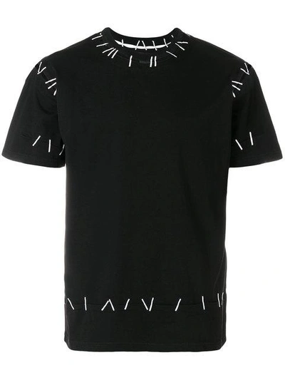 Shop Ktz Pin Embroidered Tee In Black