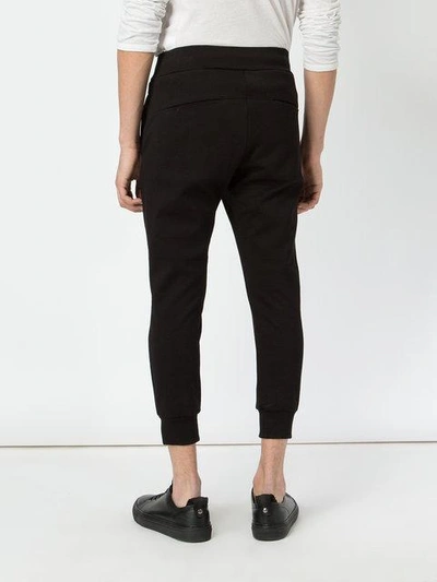 Shop Attachment Cropped Drawstring Track Pants In Black