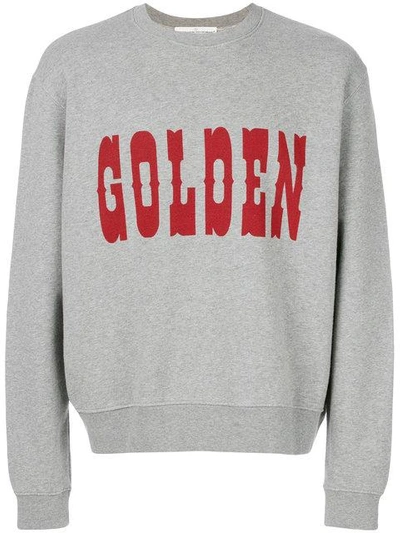 Shop Golden Goose Golden Sweatshirt In A2 Melange Grey