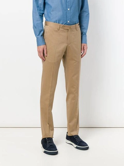 Shop Pt01 Side Fastened Trousers In Neutrals