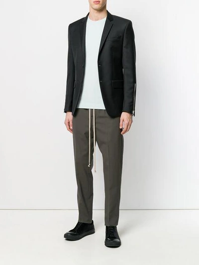 drawstring tapered trousers