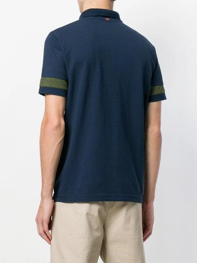 Shop Sun 68 Stripe Sleeve Polo Shirt