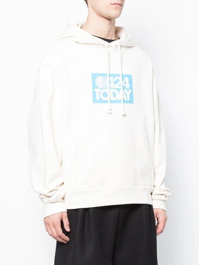 Shop 424 Today Hoodie In White
