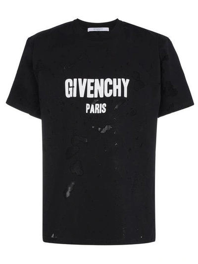 Shop Givenchy T-shirt Mit Logo-print In Black