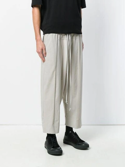 Shop Lost & Found Rooms Cropped Over Pants - Grey