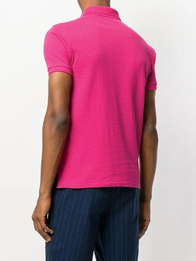Shop Polo Ralph Lauren Slim-fit Polo Shirt - Pink