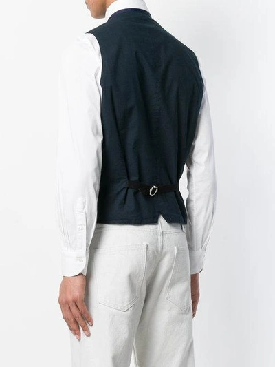 denim-style waistcoat