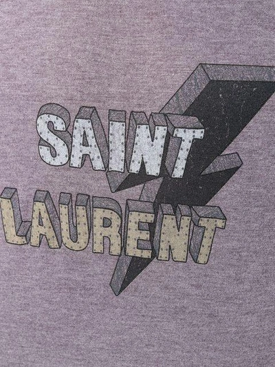 Shop Saint Laurent Logo Print T-shirt