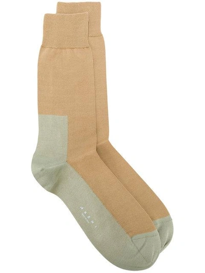 Shop Marni Colour Blocked Socks