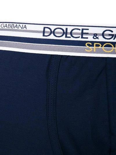 Shop Dolce & Gabbana Striped Trim Boxers