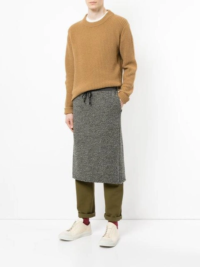 Undercover Drawstring Skirt In Brown