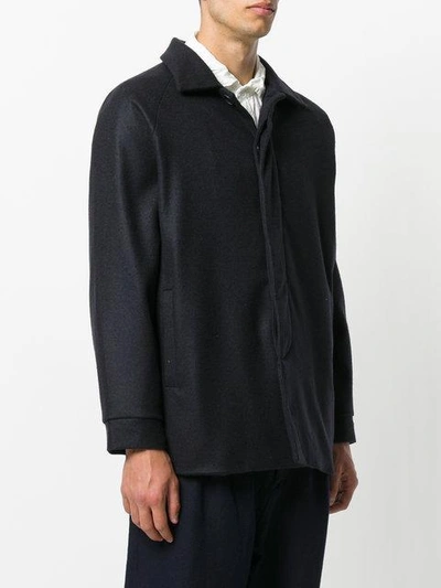 Shop Casey Casey Rotterdam Coat In Blue