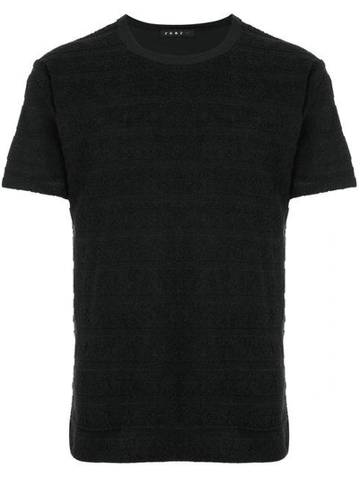 Shop Roar Round Neck T-shirt - Black