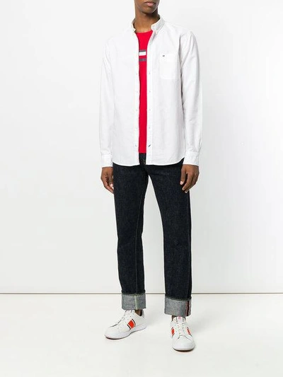 Shop Tommy Hilfiger Button-down Shirt - White