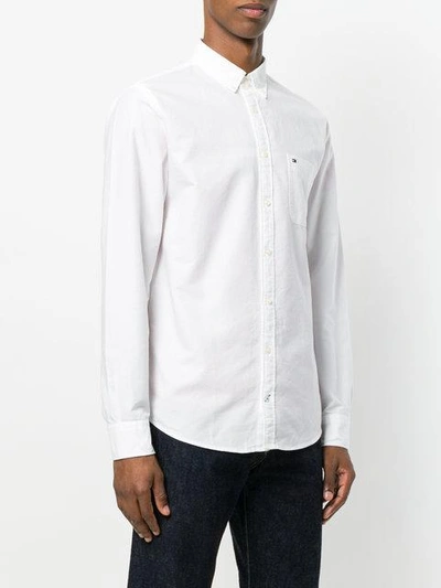 Shop Tommy Hilfiger Button-down Shirt - White