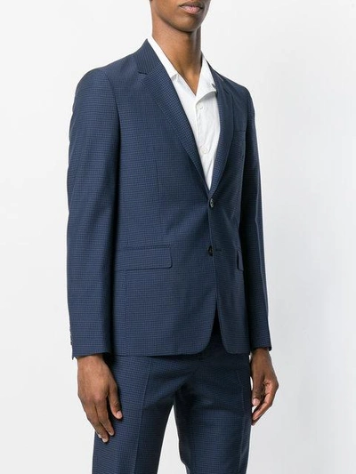 Shop Theory Checked Blazer In Blue
