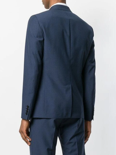 Shop Theory Checked Blazer In Blue