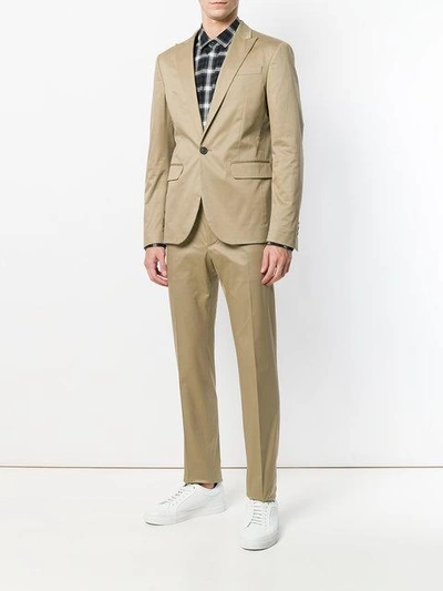 Shop Dsquared2 Classic Two-piece Suit - Neutrals