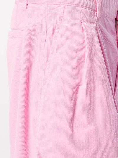 Shop Comme Des Garçons Shirt Bermuda Shorts - Pink In Pink & Purple