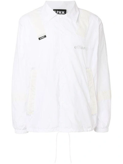 Shop Upww Drawstring Shirt Jacket In White