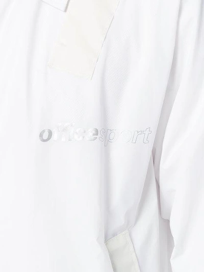 Shop Upww Drawstring Shirt Jacket In White