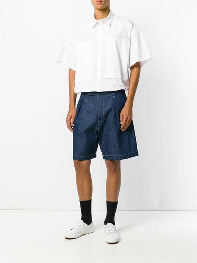 Shop E. Tautz Tailored Shorts In Blue