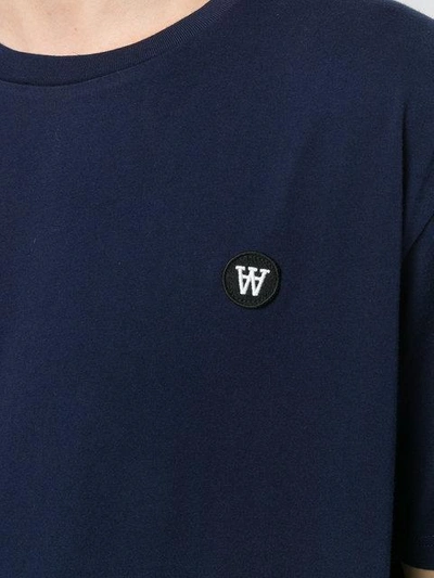 Shop Wood Wood Logo Patch Classic T-shirt In Blue