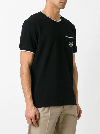 Shop Kenzo Tiger Pocket T-shirt In Black